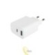 Maitinimo šaltinis Quick Charge 20W 1xUSB-C 1xUSB-A baltas