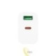 Maitinimo šaltinis Quick Charge 20W 1xUSB-C 1xUSB-A baltas