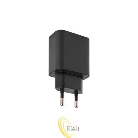 Maitinimo šaltinis Quick Charge 20W 1xUSB-C 1xUSB-A juodas