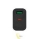 Maitinimo šaltinis Quick Charge 20W 1xUSB-C 1xUSB-A juodas
