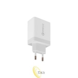 Maitinimo šaltinis Quick Charge 20W 4xUSB-A baltas