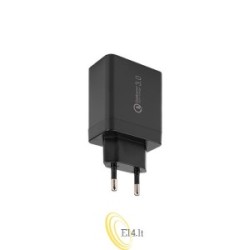 Maitinimo šaltinis Quick Charge 20W 4xUSB-A juodas