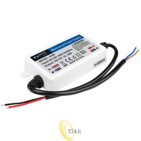 LED maitinimo šaltinis Ultra PC 12V 36W 3A IP67