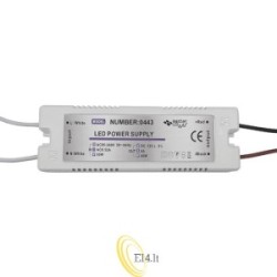 LED maitinimo šaltinis baldams 12V 48W 4A IP20 plastikinis