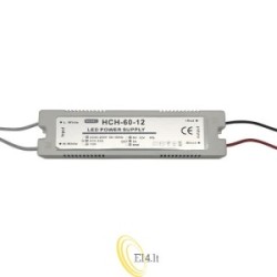LED maitinimo šaltinis baldams 12V 60W 5A IP20 plastikinis