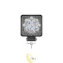LED darbinė lempa 10-30V 27W 9LED kvadratinė WR
