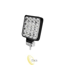 LED darbinė lempa 10-30V 48W 16LED kvadratinė WR