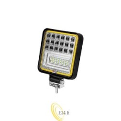 LED darbinė lempa 10-60V 126W su įspėjamuoju apšvietimu