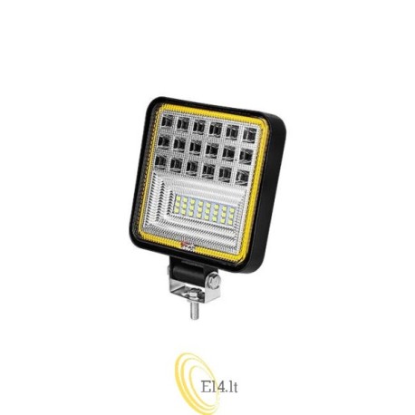 LED darbinė lempa 10-60V 126W su įspėjamuoju apšvietimu