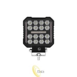 LED darbinė lempa 10-60V 50W 16LED su įspėjamuoju šviesos režimu