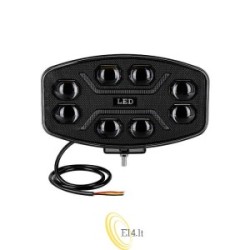 LED darbinė lempa 10-60V 60W 10LED su įspėjamąja šviesa
