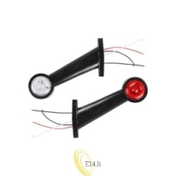LED kontūrinė lempa 12-24V balta+raudona, 2 vnt.