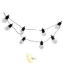 Saulės energija maitinama LED girlianda, 10 LED, 335 cm