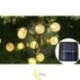 Saulės energija maitinama LED girlianda 20 LED 485 cm apvali