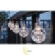 Saulės energija maitinama LED girlianda 40 LED 785 cm apvali