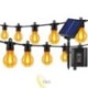 Saulės energija maitinama LED girlianda 6,5 m su 10x LED G50 liepsnos efektu
