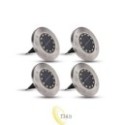 LED saulės lempa 12xSMD sodo įsmeigiama - 4 vnt.