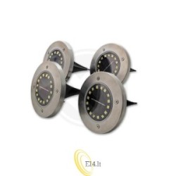 LED saulės energijos lempa 16xSMD sodo įsmeigiama - 4 vnt.