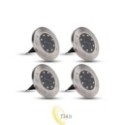 LED saulės lempa 8xSMD sodo įsmeigiama - 4 vnt.