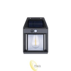 LED saulės lempa su judesio ir prieblandos jutikliu