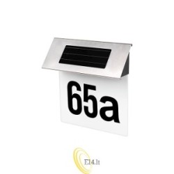 LED saulės lempa IP44 namo numeriui