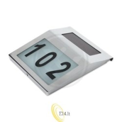 LED saulės lempa IP65 namo numeriui