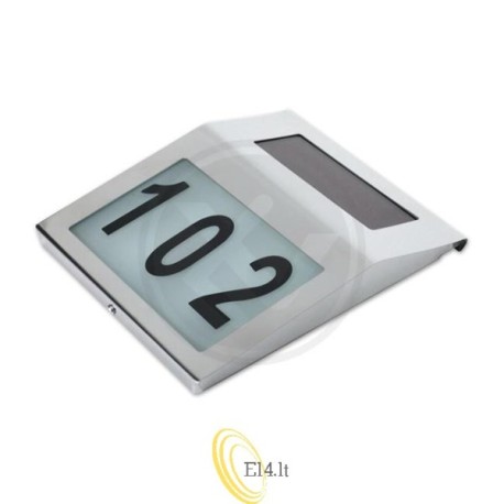 LED saulės lempa IP65 namo numeriui