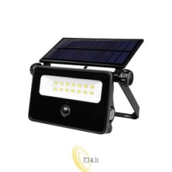 LED SMD saulės prožektorius Polos 20W 4500K juodas