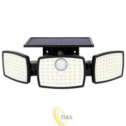 LED saulės prožektorius IP44 179xSMD PIR