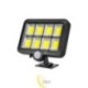 LED saulės prožektorius IP44 8xCOB PIR