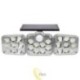 LED saulės prožektorius IP65 138SMD PIR su nuotolinio valdymo pultu