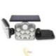 LED saulės prožektorius IP65 138SMD PIR su nuotolinio valdymo pultu