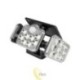 LED saulės prožektorius IP65 138SMD PIR su nuotolinio valdymo pultu