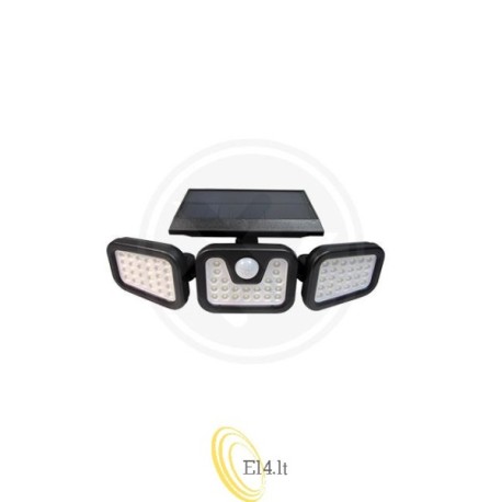 LED saulės prožektorius IP65 74xSMD PIR