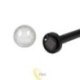 LED saulės lempa, įsmeigiama, stiklinis rutulys, 6 cm