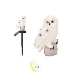 LED saulės lempa, įsmeigiama, pelėda, 40 cm
