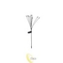 LED saulės energijos lauko lempa įsmeigiama x10 LED 73cm