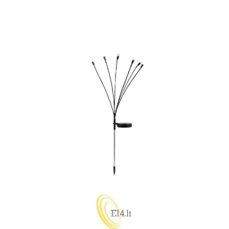 LED saulės energijos sodo lempa įsmeigiama x6 LED 73cm