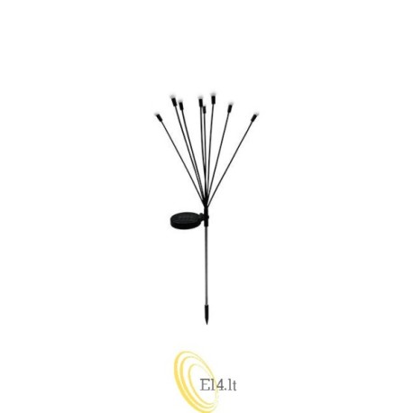 LED saulės energijos sodo lempa, įsmeigiama, x8 LED, 73 cm