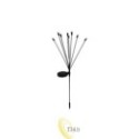 LED saulės energijos sodo lempa, įsmeigiama, x8 LED, 73 cm