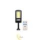 LED saulės lempa slim COB PIR judesio jutiklis su nuotolinio valdymo pultu