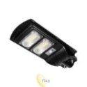 LED saulės gatvės šviestuvas 100W IP65 su nuotolinio valdymo pultu 6000K