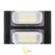 LED saulės gatvės šviestuvas 100W IP65 su nuotolinio valdymo pultu 6000K