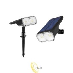 LED saulės energijos lempa, įsmeigiama, duo