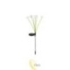 LED saulės lempa, įsmeigiama, grybų formos, 6xLED, 72 cm
