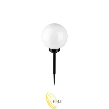 LED saulės energijos lauko šviestuvas-kamuolys, įsmeigiamas, 20 cm