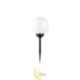 LED saulės energijos lauko šviestuvas-kamuolys, įsmeigiamas, 20 cm