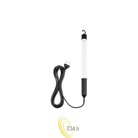 LED dirbtuvių lempa 230V 4W su 5 m kabeliu, juoda