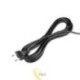 LED dirbtuvių lempa 230V 4W su 5 m kabeliu, juoda