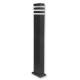 Pastatomas LED lauko šviestuvas su jutikliu - Black 11x6,5 80cm